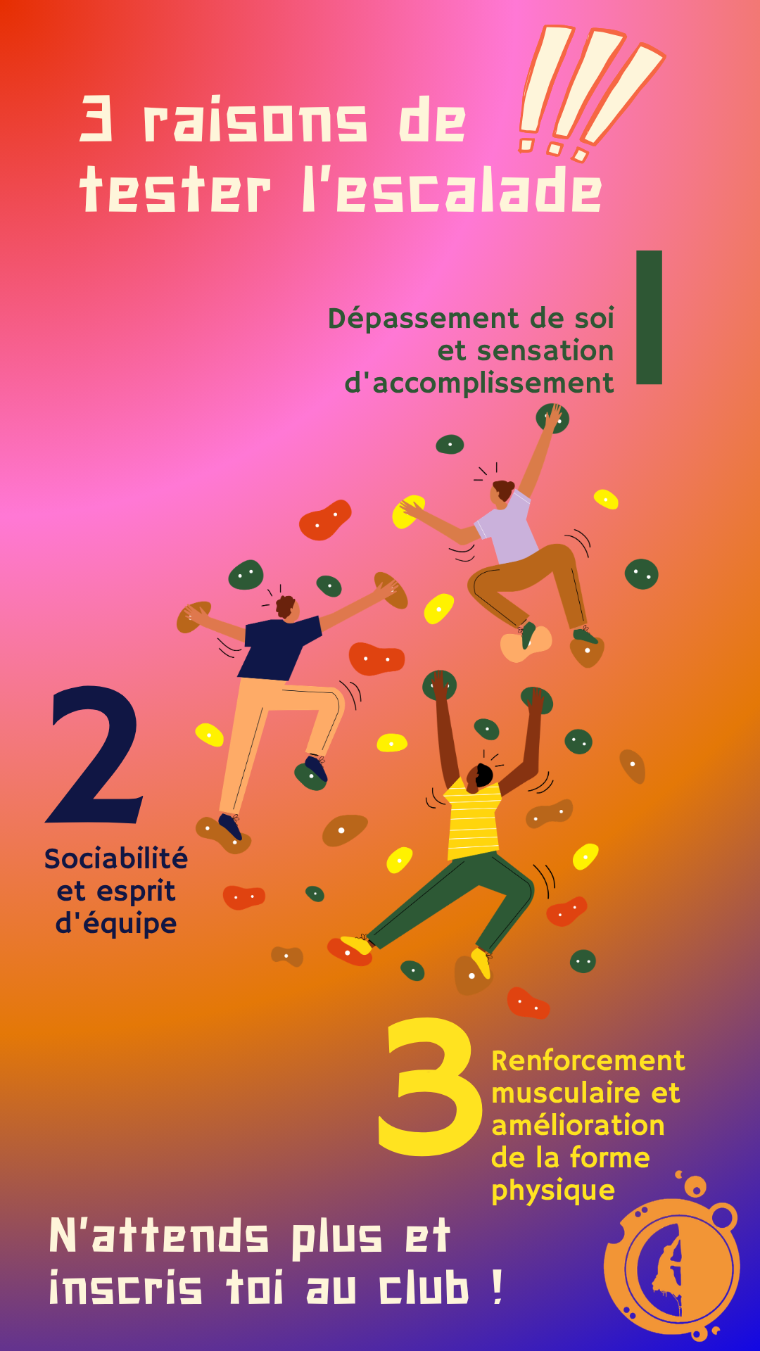 Colore ludique tester l escalade story instagram